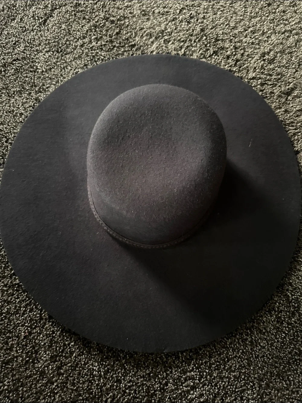 Universal Thread Women's Wide-Brim Wool Felt Hat - Charcoal